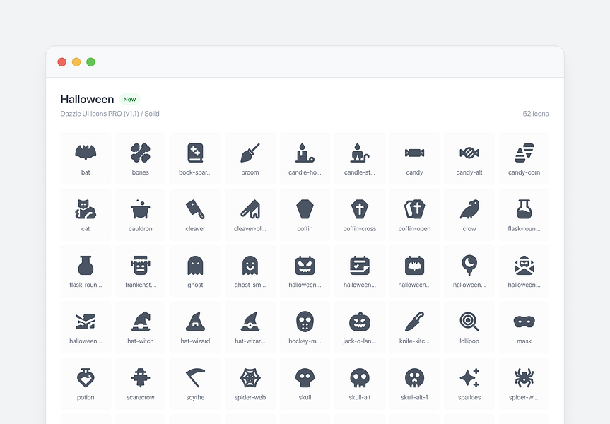 Dazzle UI Icon library