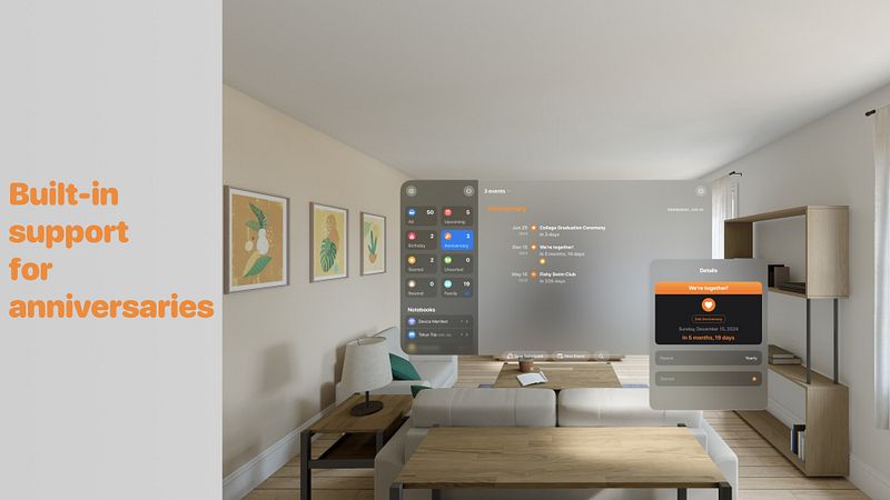 Screenshot of Pinning - Calendar Countdown
