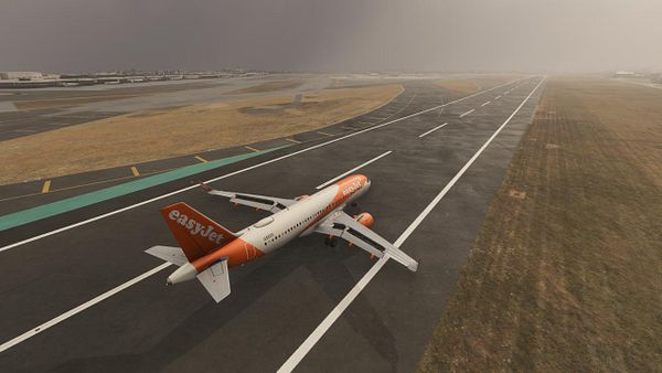 A radar screen image showing an aircraft's landing approach at Lisbon Airport with zero visibility, using instrument data.