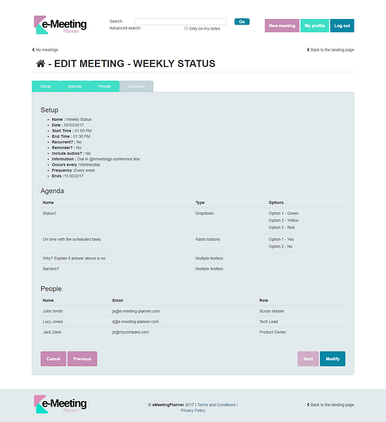 e-Meeting-Planner