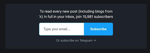 Screenshot of a Telegram chat named 'levelsio' showing messages about blog feed integration.