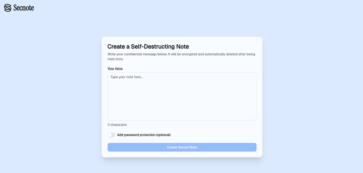 Secnote: Send encrypted notes that self-destruct after | BetaList