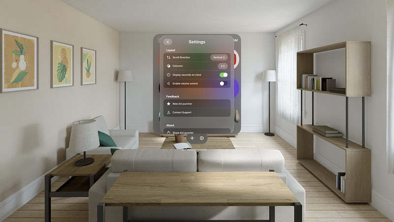 Screenshot of AirLauncher Quick Launcher
