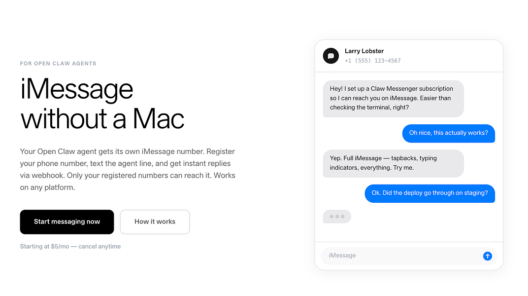 Claw Messenger