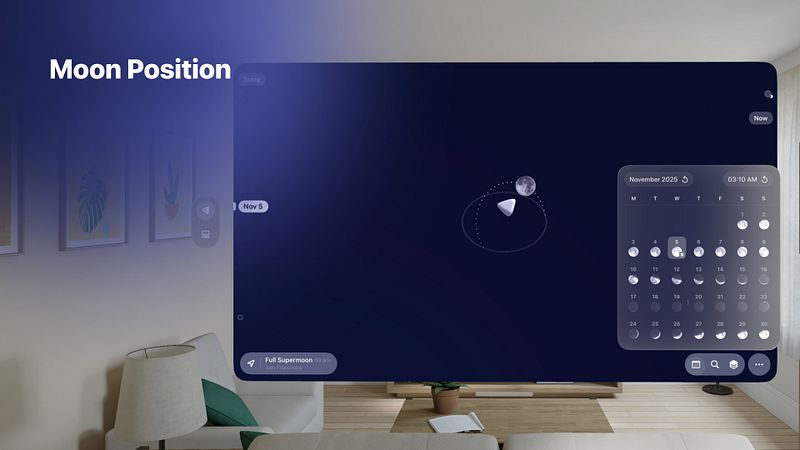Screenshot of Moonlitt: Moon Phase Tracker