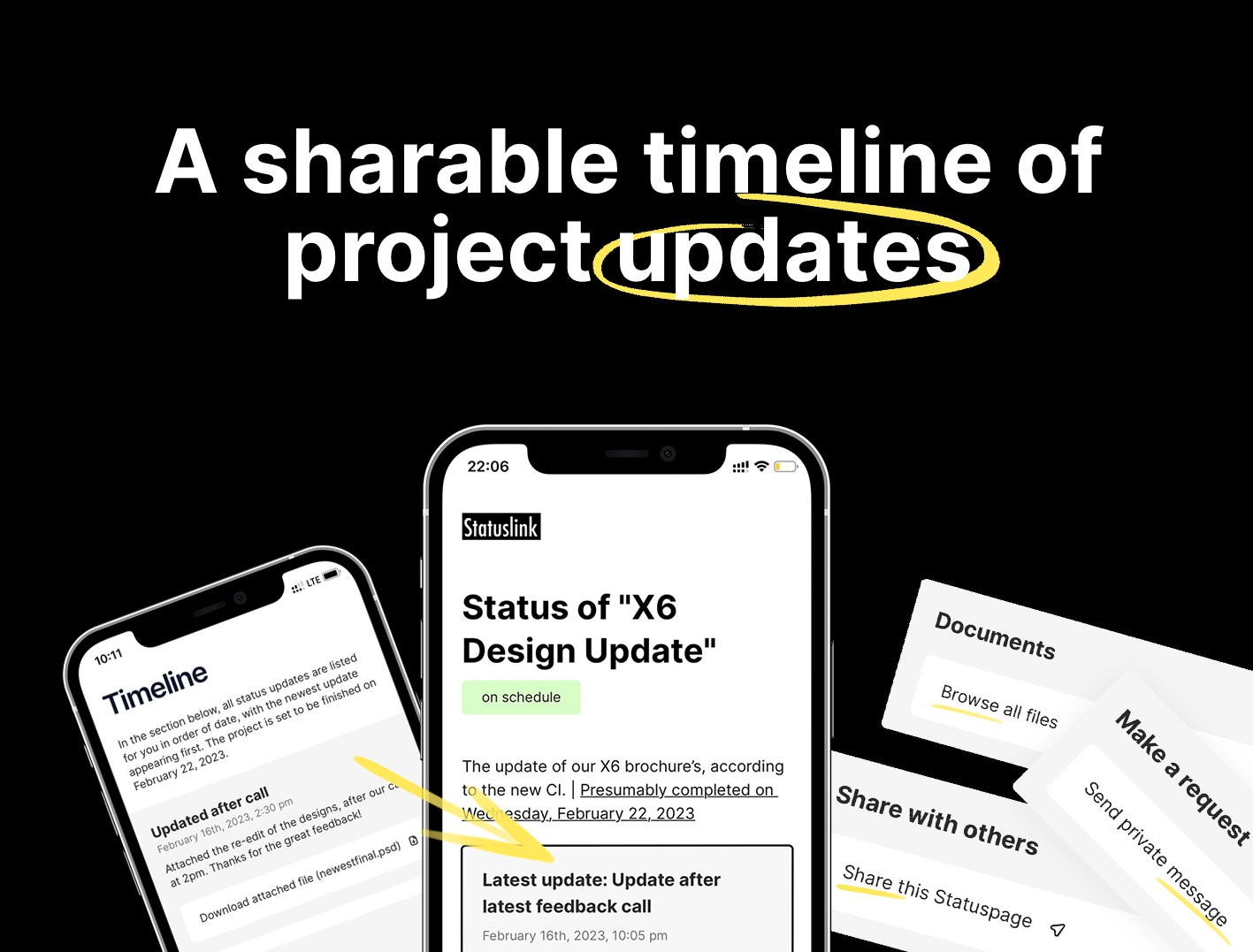 Statuslink: Share a link to show a projects status, updates | BetaList