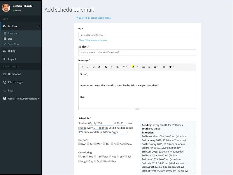 ScheduleThatEmail