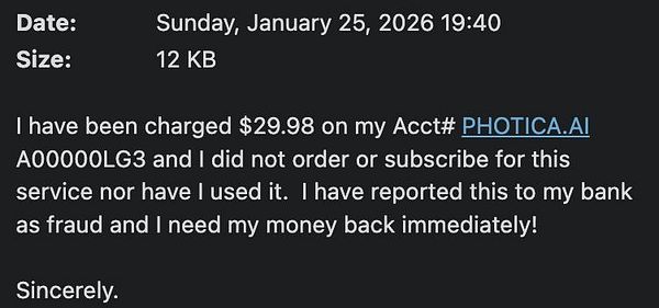 Screenshot of a chat interface showing a conversation about an AI project named 'Photo AI'.