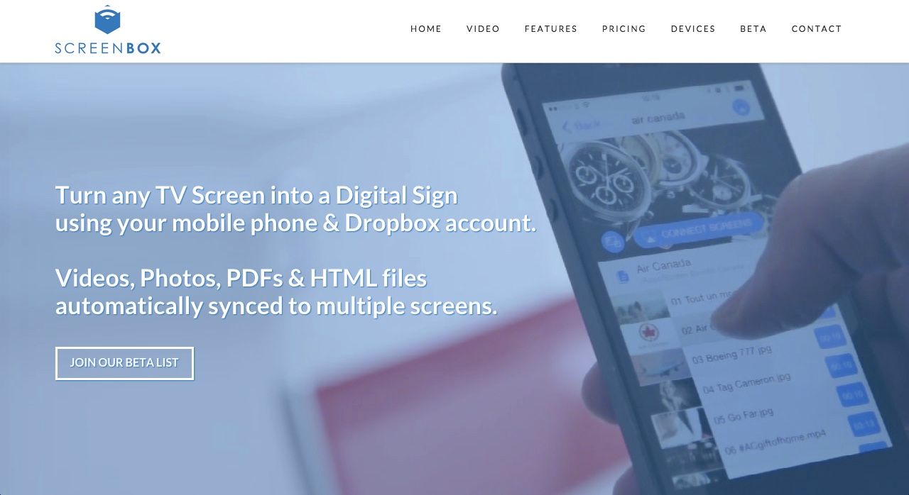 ScreenBox: Turn any TV Screen into a digital sign using | BetaList