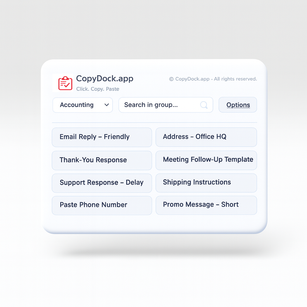 CopyDock.app: One-click copy buttons that help teams reuse | BetaList
