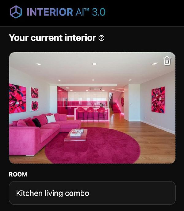 Bright and modern living room interior with elegant furniture and lighting fixtures.