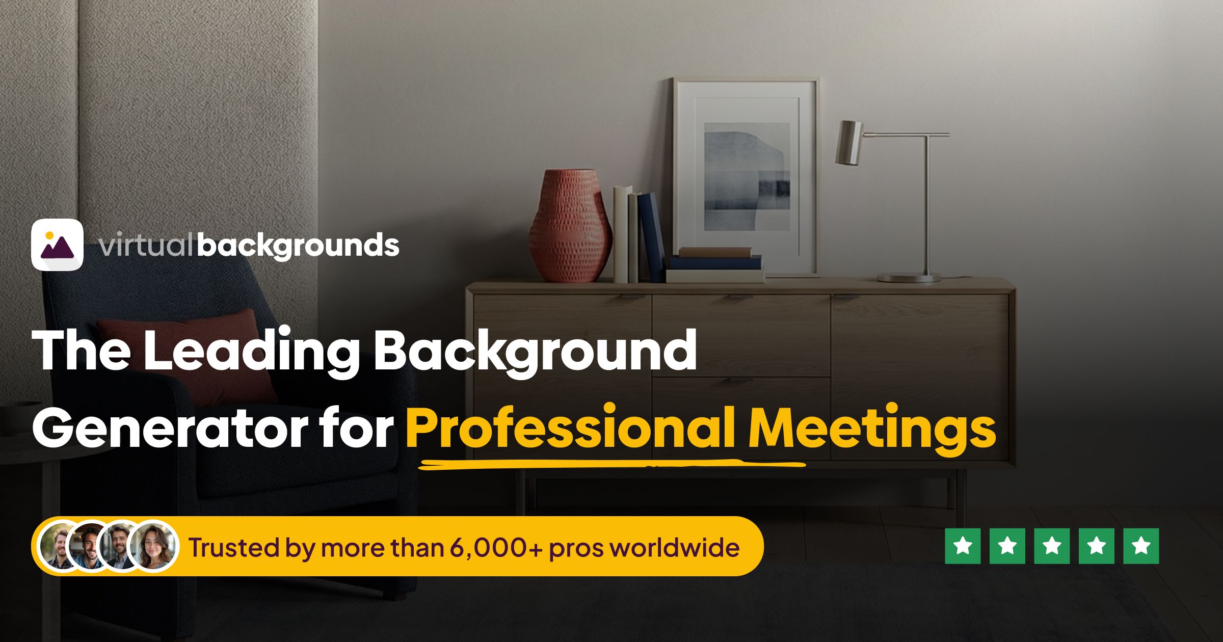 VirtualBackgrounds: Generate realistic, branded backgrounds | BetaList