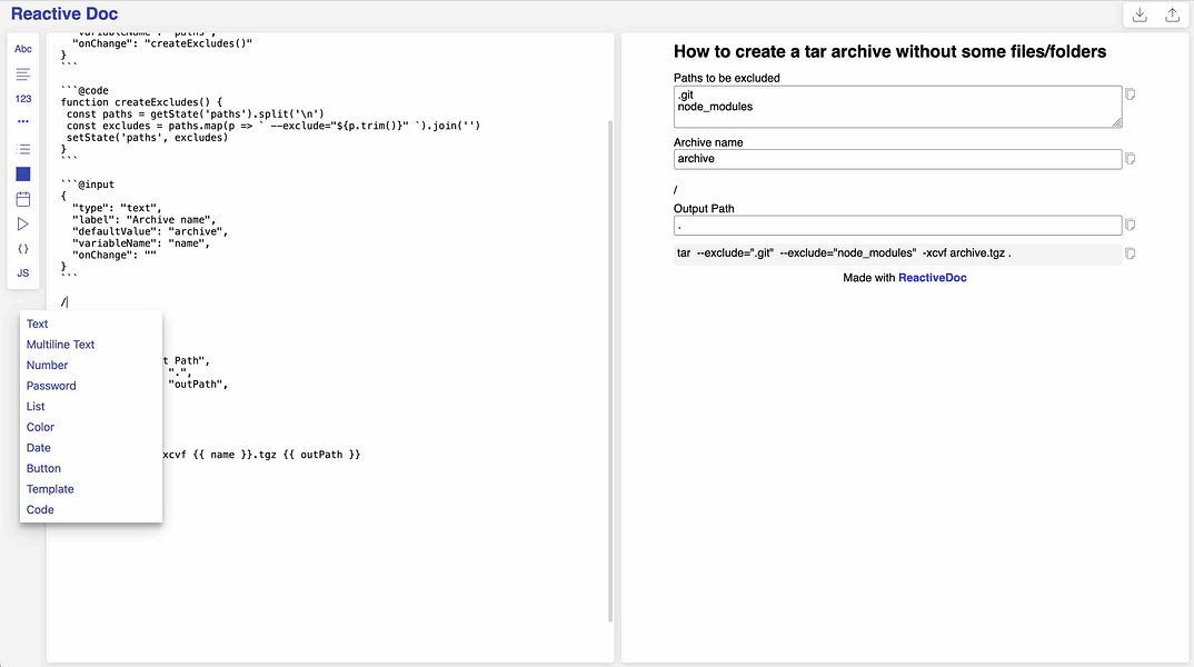 ReactiveDoc