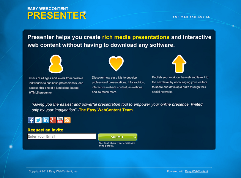 Easy WebContent Presenter