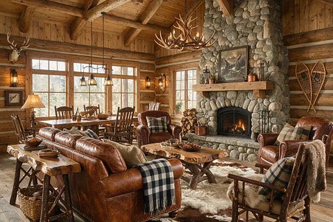 A room in the Rustic style