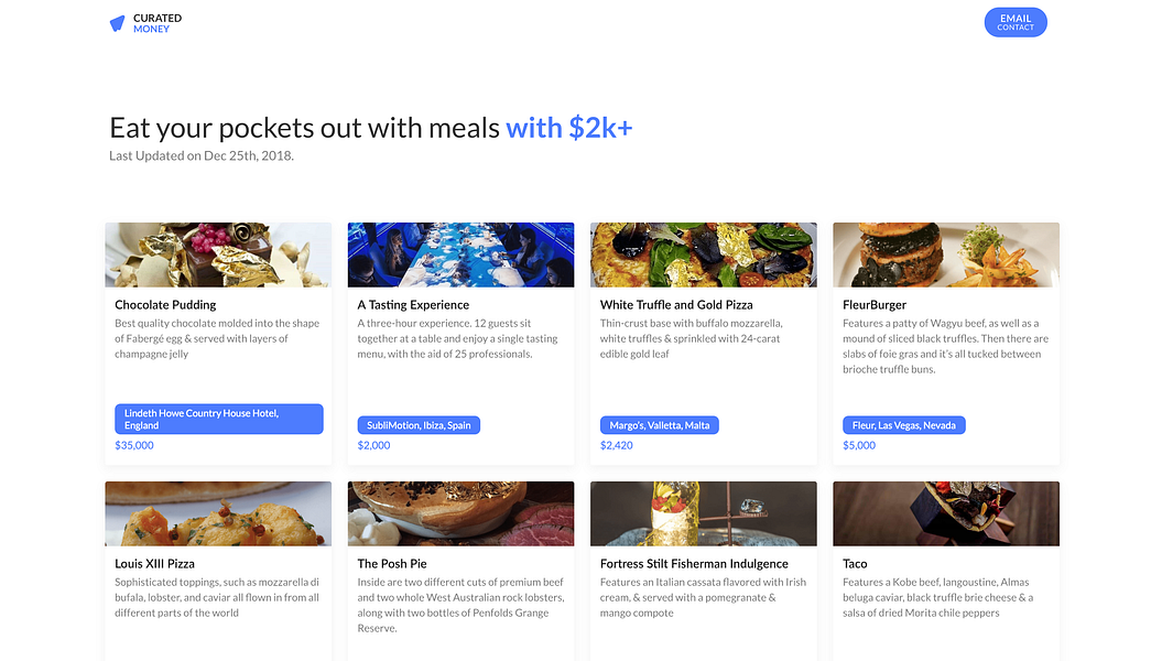 Curated Money