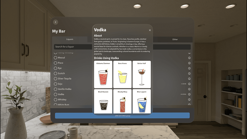 Screenshot of DrinkSmith: Home Bartender