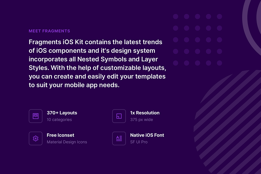 Fragments iOS Wireframing Kit