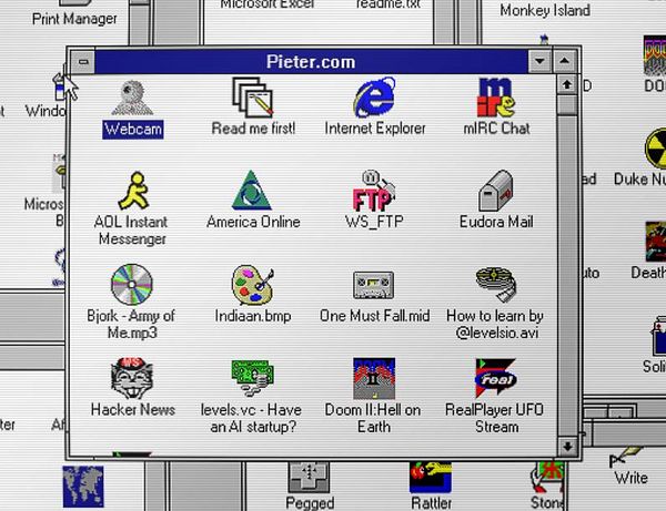 Screenshot of a Windows 3.11 desktop running a webcam application and a BMP image viewer window.