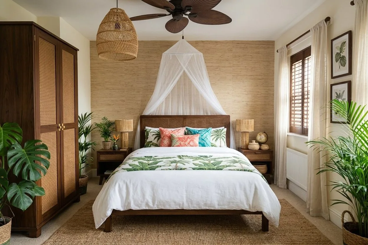 The same bedroom in the Tropical style
