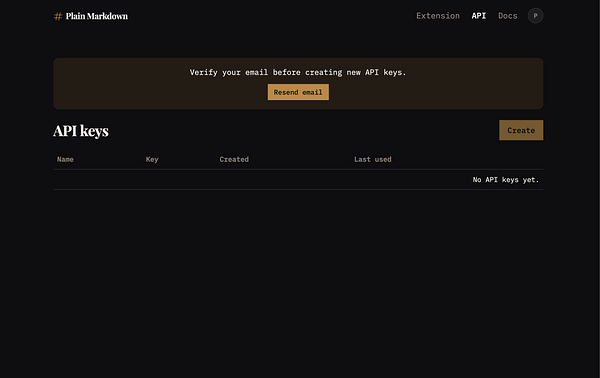 Screenshot of an API sign-up interface with a form for entering API keys and user details, including UI elements like buttons and navigation menu.