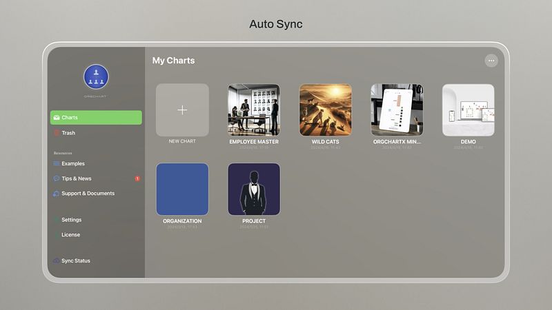 Screenshot of OrgChartX - Organization Chart