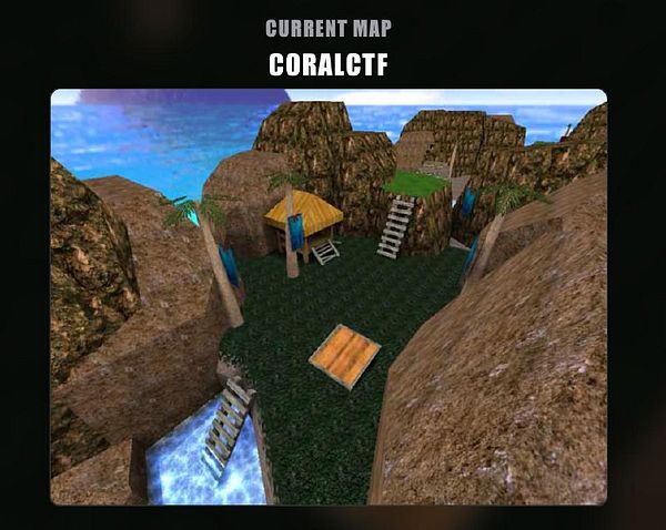 Screenshot showing a 3D game map with missing textures indicated by magenta and black checkerboard patterns and a console overlay with error messages.