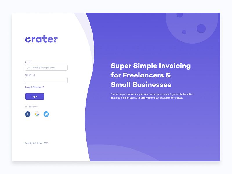Crater Invoice