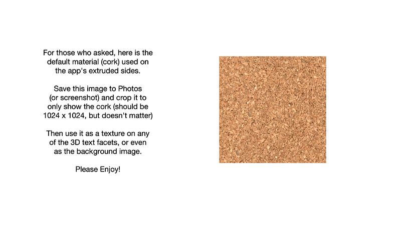 Screenshot of 3D Text Viewer