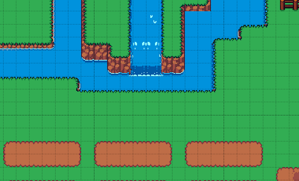 A vivid pixel art farm scene featuring wooden farm buildings, crops, livestock, and decorative elements.