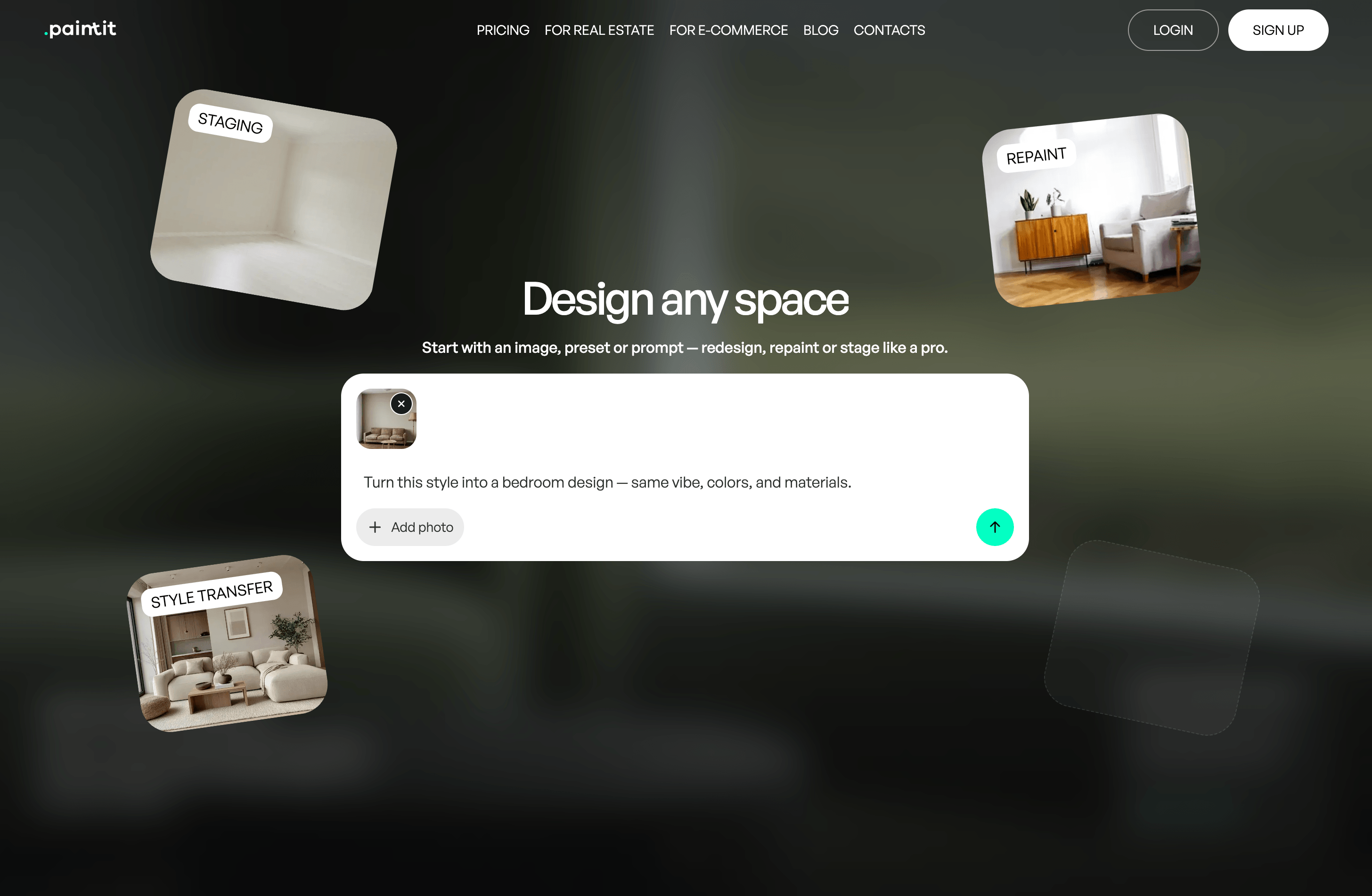 Paintit: Redesign any space with AI for interior designers | BetaList