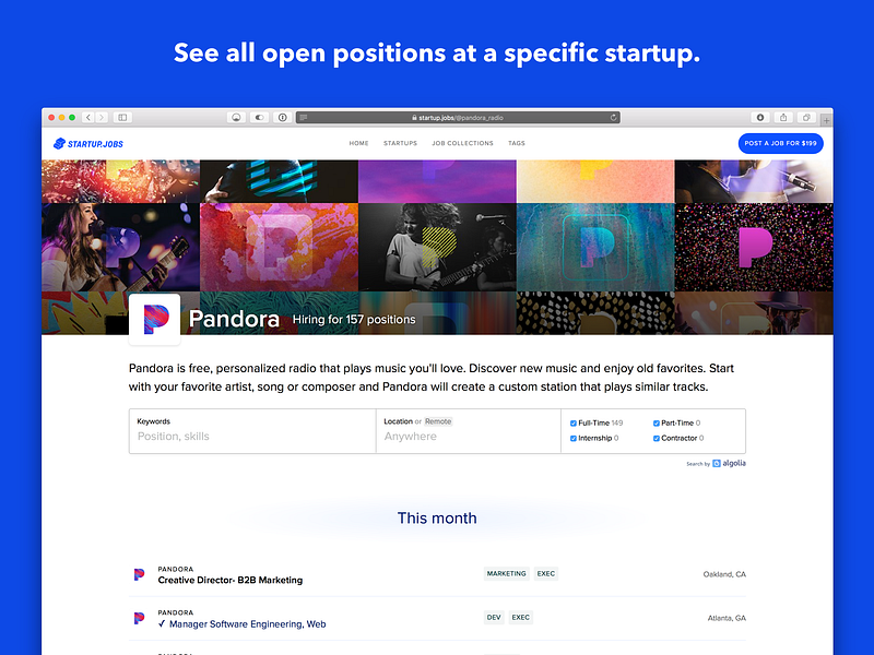 Startup Jobs