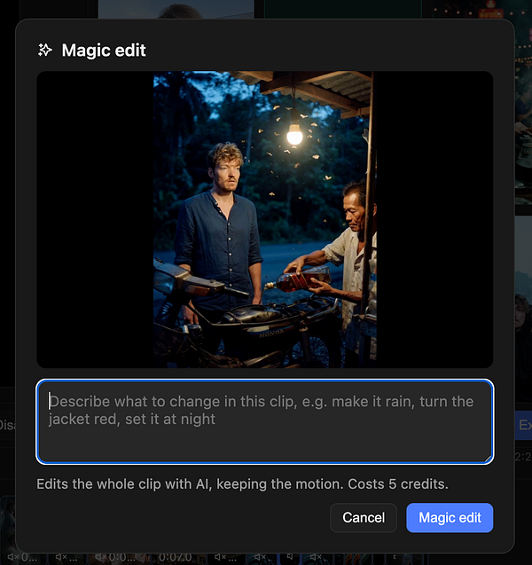 Screenshot of MidJourney bot interface on Discord showing an AI-generated image prompt and related user interface elements.