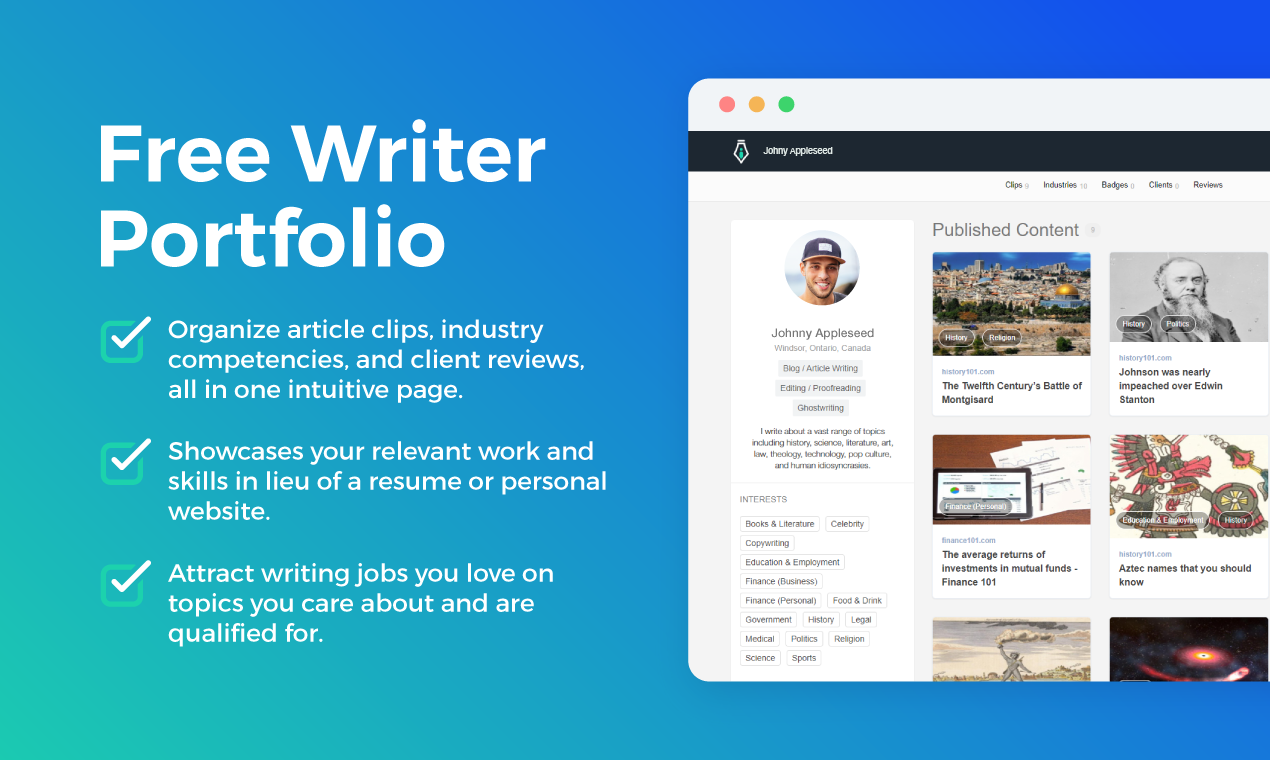 ProWriter: Helping writers earn writing jobs they love on | BetaList