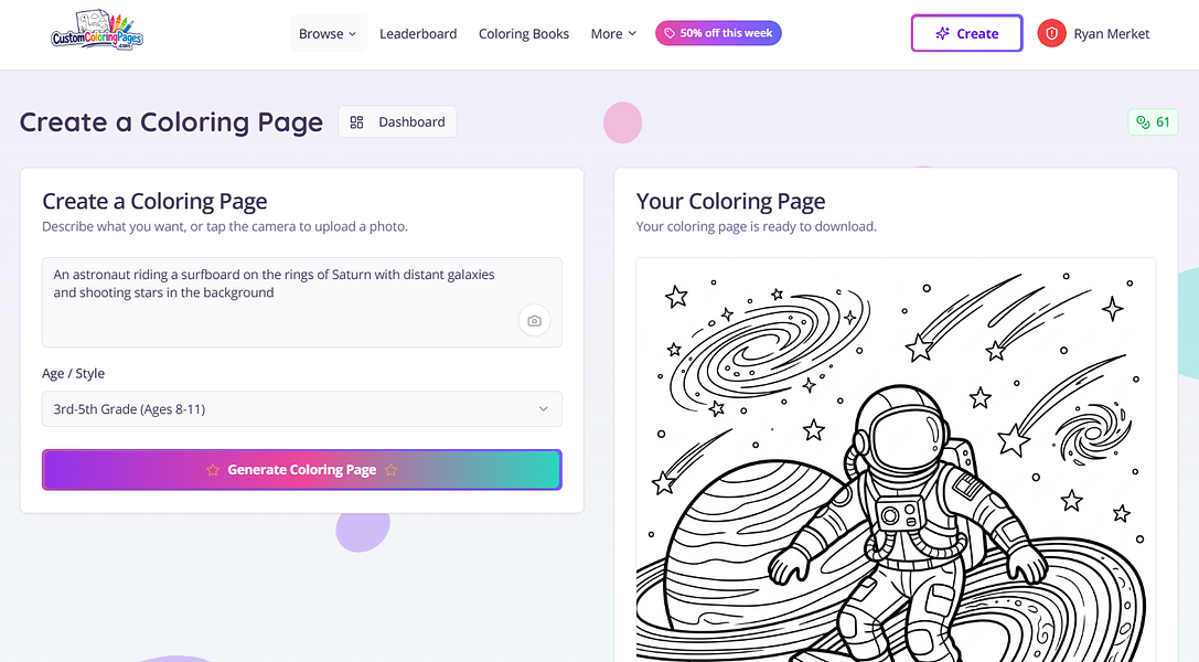 Custom Coloring Pages