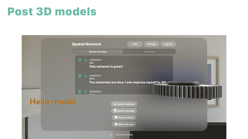 Screenshot of Spatial Network