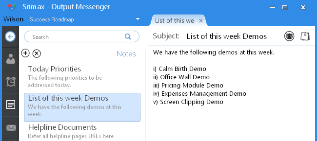 Output Messenger