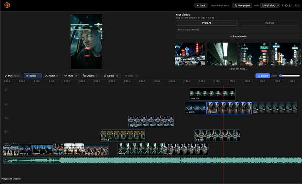 Screenshot of an audio editing interface showing waveforms and playback speed control set to 2x speed.