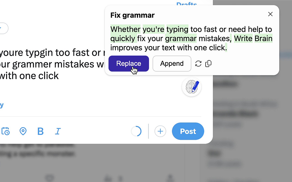 Write Brain: AI writing assistant