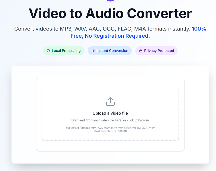 Video to Audio Converter