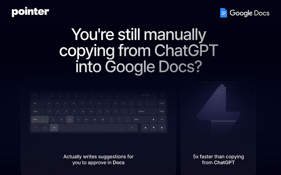 Pointer for Google Docs: AI agent for editing Google Docs | BetaList