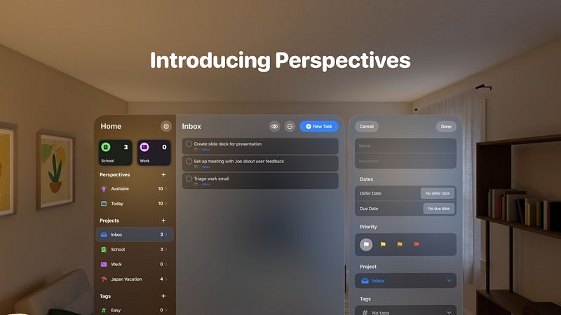 Screenshot of Perspectives: To-Do List