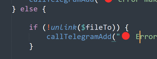 The image displays a snippet of code related to error handling in a programming context.