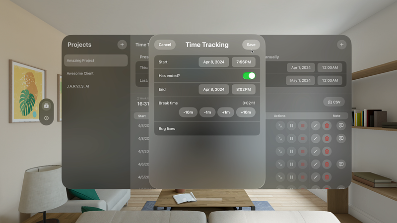 Screenshot of FreelanceKit: Time Tracking