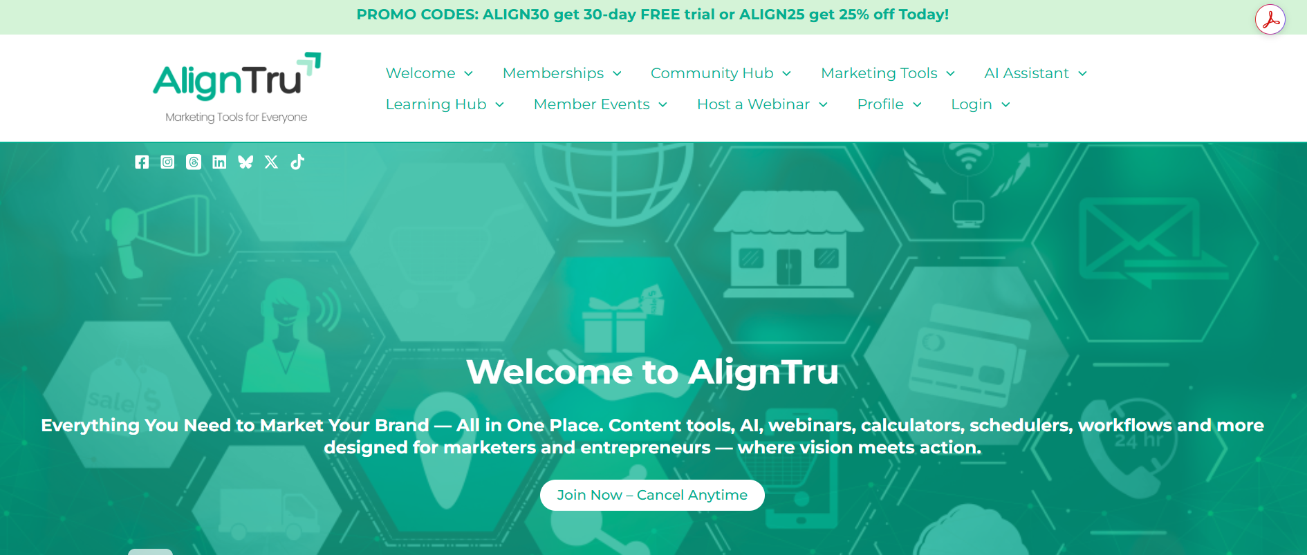 Aligntru: All-in-one marketing system without juggling | BetaList