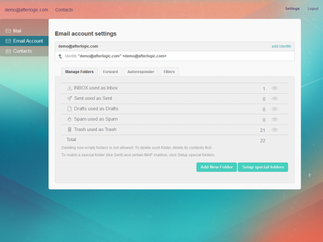 AfterLogic WebMail Lite 8 Beta