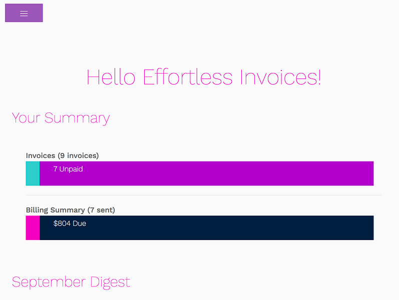Effortless Invoices