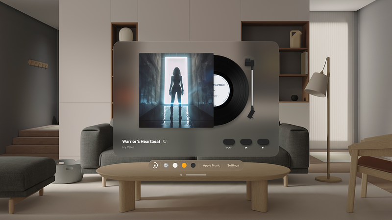 Screenshot of MD Vinyl - Widget & Player