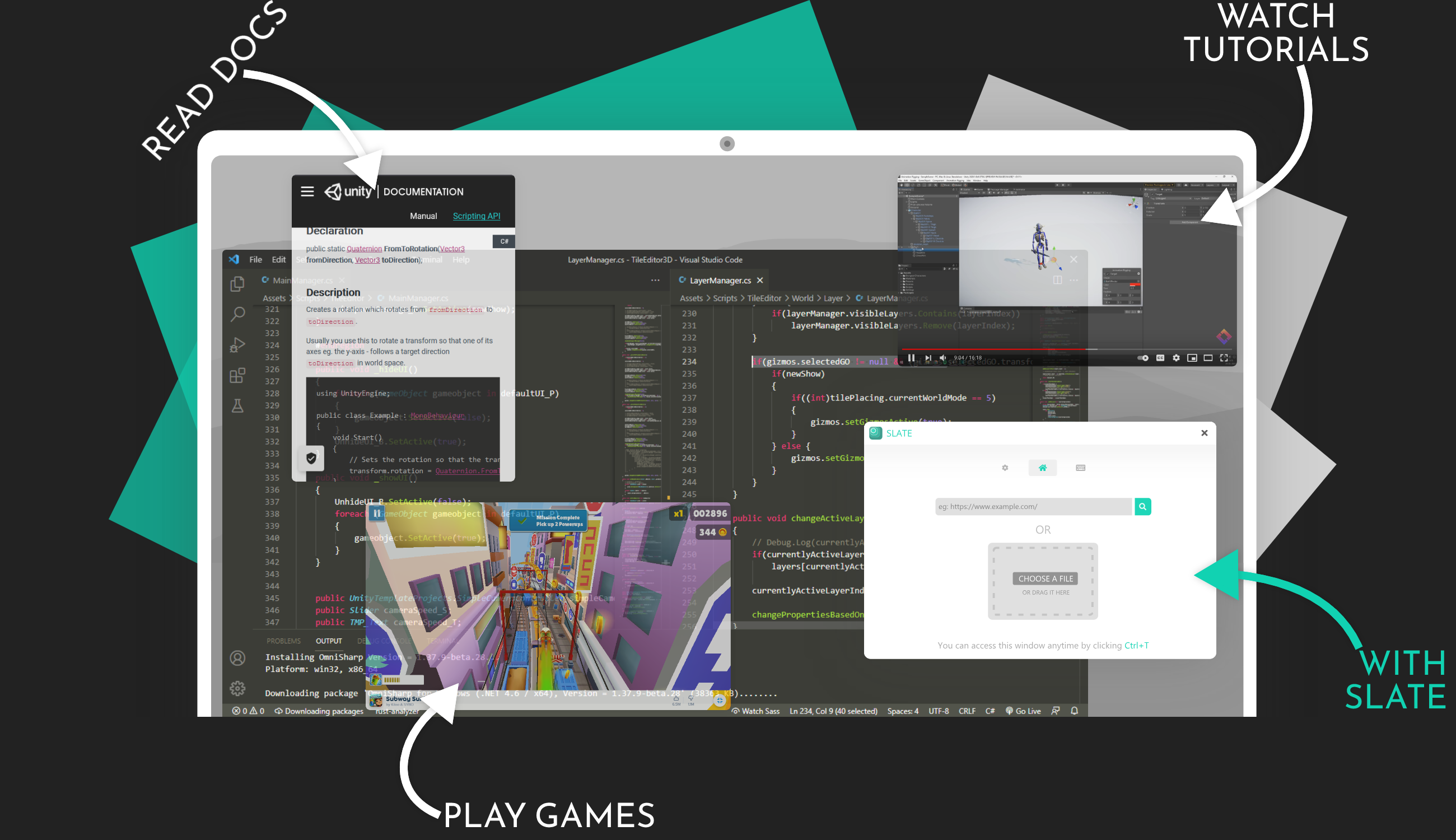 Slate: Floating windows for efficient multitasking on a | BetaList