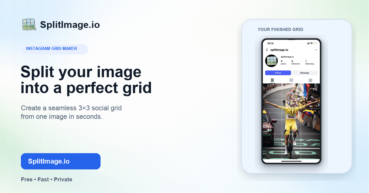 SplitImage: Split a photo into evenly sized, downloadable | BetaList